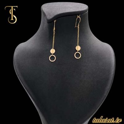 گوشواره تریله طرح دایره