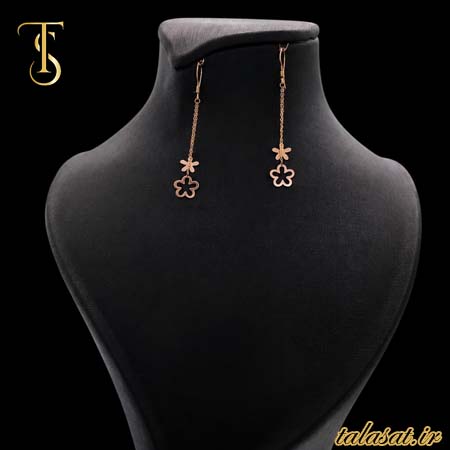 گوشواره تریله طرح گل